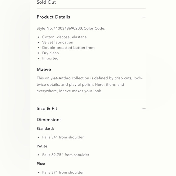 🔹Anthropologie Maeve Velvet Blazer Dress in Teal (Blue-Green) size 12, NWT✨ - Picture 9 of 10